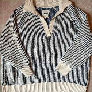 Aerie Oversized Stripped Sweater Size M